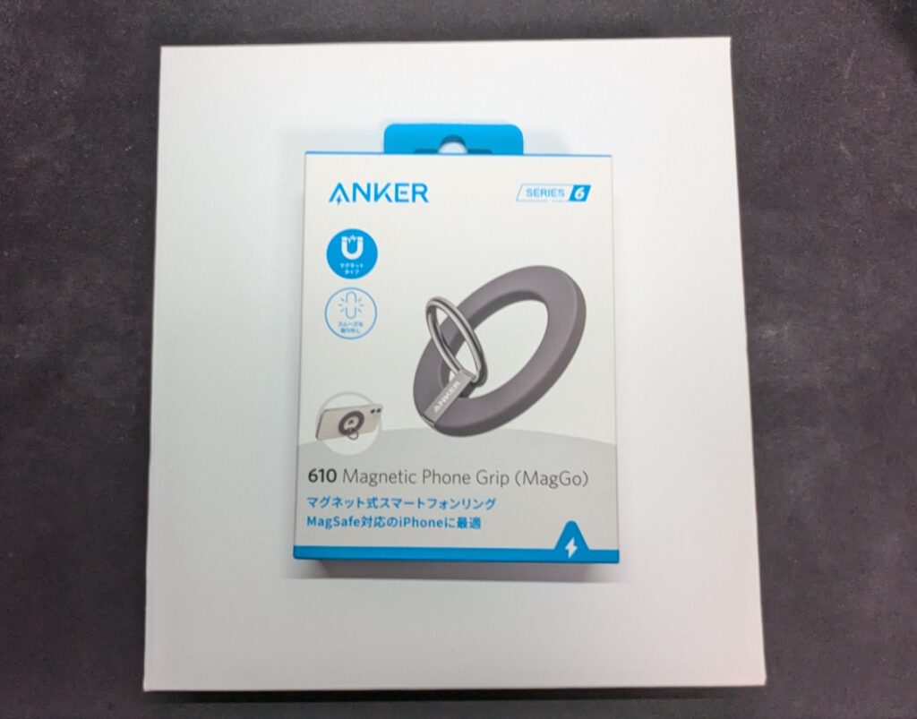 Ankerのmagsafe用スマホリング(箱)